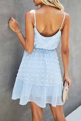 Fashion Sweet Solid Patchwork Spaghetti Strap Princess Dresses