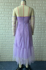 Elegant Solid Backless Sequined Off the Shoulder Princess Dresses