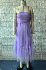 Elegant Solid Backless Sequined Off the Shoulder Princess Dresses