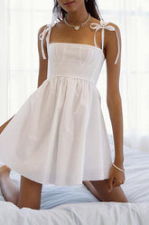 Sweet Celebrities Solid With Bow Princess Dresses