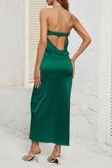 Sexy Solid Backless Strapless One Step Skirt Dresses