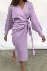 Fashion Solid Patchwork Straight Dresses