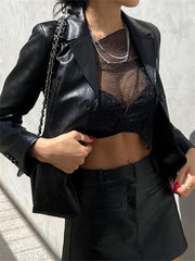 Pydshop Sheer Mesh Crop Top Tee Summer See-Through Streetwear One-Shoulder Tops For Women Slim Cropped Mesh Lace Black T-ShirtChristmas Gifts