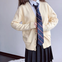 Autumn thick JK pure candy knit cardigan