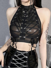 Pydshop Goth Backless Halter Top
