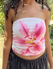 Pydshop Alexys Lace Strapless Top