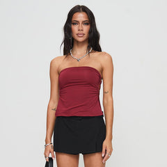 Slim Fit Tube Top Side Ring Slimming Sleeveless Vest