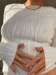 Pydshop Women Bodycon T-shirts Y2K Clothes Long Sleeve Crop Top Slim Solid Basic Tees 2022 Autumn Fashion Street Tops Camisetas