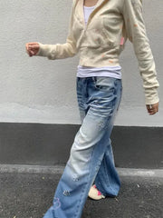 Pydshop Sweet Floral Print Hoodie Sweatshirts 2024 Autumn New Slim Fit Tops Mujer Y2k Grunge Long Sleeve Zipper Cardigan Jackets