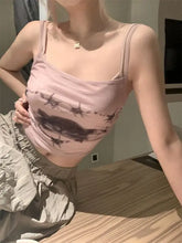 Pydshop Summer Women Dark Academia Coquette 2000s Aesthetic Bodycon Camisole Gyaru Fake Two Pieces Crop Tops Hot Sexy Kpop Kawaii Y2k