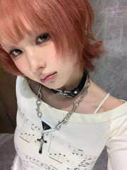 Pydshop American Street Print O-neck Tops Mujer 2024 Early Autumn New T-shirt for Women Y2k E-Girl Slim Fit Long Sleeve Tee Shirt