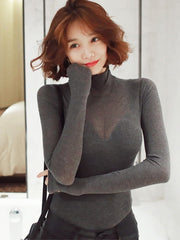 2023 Pydshop Forefair Spring Women T Shirts Vintage Fashion Edible Tree Fungus Y2k See Through White Casual Long Sleeve Top Ladies