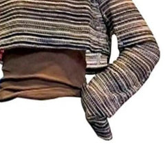 Pydshop Vintage Blue Striped Pullovers Long Sleeve Hollow Out Tops Women Y2k CE-Girl Rop Top Loose Sweaters Sexy Camisole Vest Sets