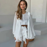 Stylish Ruffled Mini Dress