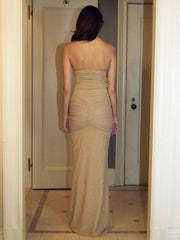 Strapless Mesh Bodycon Dress