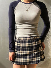 Pydshop American Retro Ribbed T Shirt Women Spring Autumn Long Sleeve Round Neck Basic Tees Preppy Style Slim Y2k Tops Streetwear Female