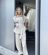 Pydshop 2023 Women Fashion Summer Top Pants 2 pcs Sets Summer Sets