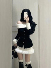 Pydshop Fashion Sexy Off Shoulder Long Sleeve Slim Fit Tops Women+ Y2k High Waist Bodycon Skirts Early Autum New Two Piece Sets