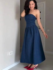 Backless Sleeveless Slim Long Dress