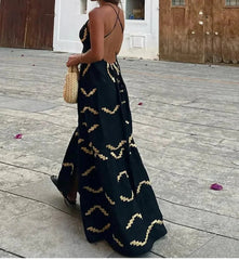 Backless Sleeveless Split Beach Dress