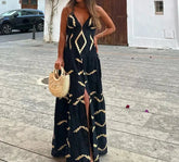 Backless Sleeveless Split Beach Dress