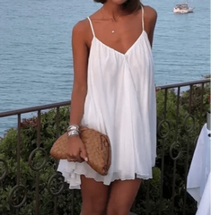 Chic Backless Sling Mini Sleeveless Dress