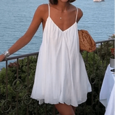 Chic Backless Sling Mini Sleeveless Dress