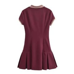 Chic Polo Mini ribbed Dress