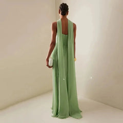 Chiffon Sexy Backless Party Dress