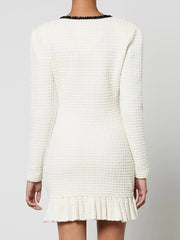 Colorblock Sequins Slim Knitted Bodycon Dresses