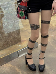 Alternative garters spicy girl tights