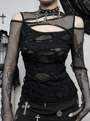 Alternative ripped mesh top