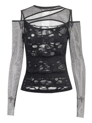 Alternative ripped mesh top