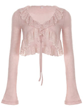 Aveline petal coquette cardigan