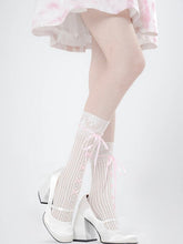 Ballet core ribbon stockings