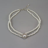 Baroque pearl coquette necklace