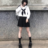 Black White Classic girl JK uniform set