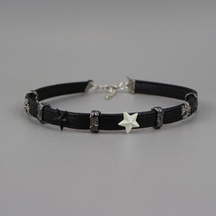 Black white star alternative choker