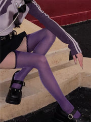 Bling suspender stockings tights