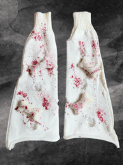Bloody bones y2k broken leg warmers