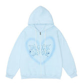 Bunny love heart hoodie