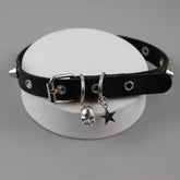 Goth skull choker