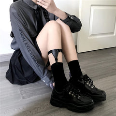 Harajuku gothic stockings belt garter