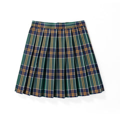 Blue Green JK vintage plaid uniform skirt