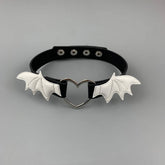 Punk evil wings choker