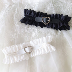 Punk lolita heart garter