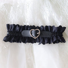 Punk lolita heart garter