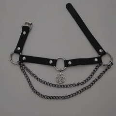 Rivet punk star choker
