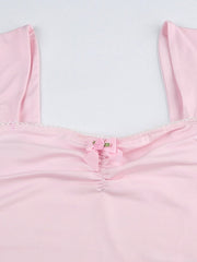 Sweet floral crop top