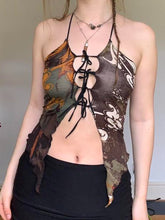 Pydshop Vintage Irregular Sexy Halter Sleeveless Top
